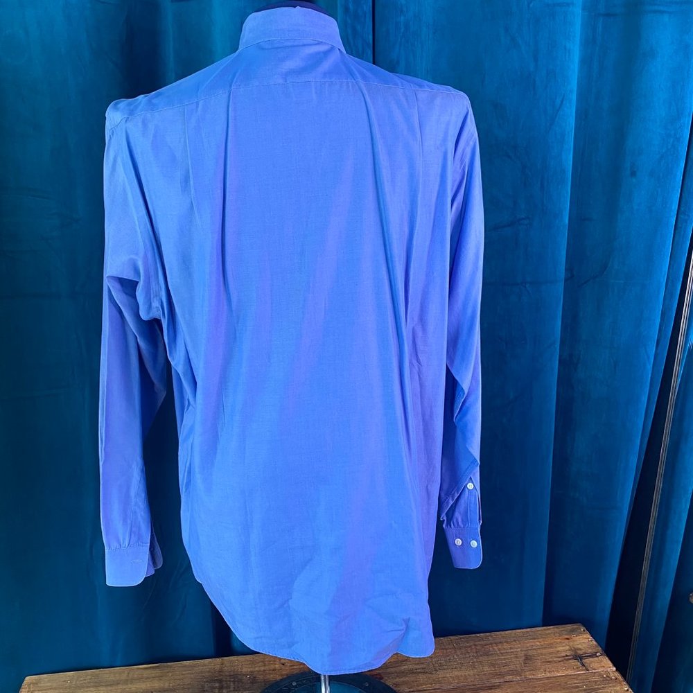 Brooks Brothers Cotton Dress Shirt Solid Blue - Picture 6 of 7